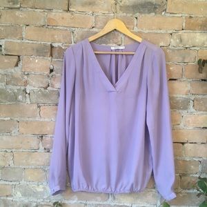 Classic Lavender Blouse Long Sleeved